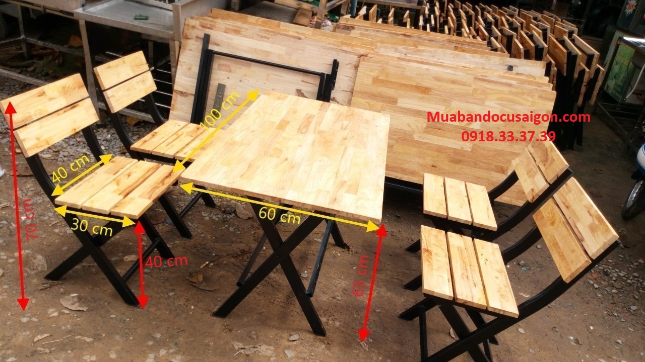 Chi tiết 91+ bộ bàn ghế gỗ xếp siêu hot - NEC